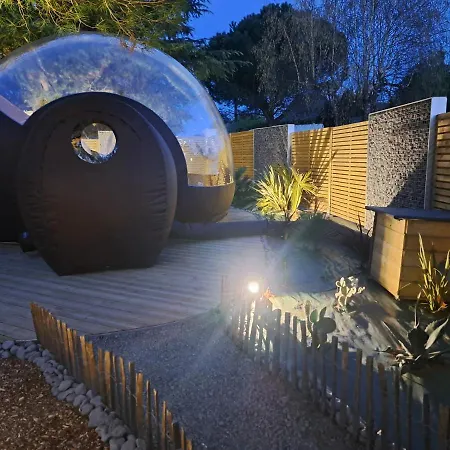 Chambre Bulle Avec Spa Au Coeur Du Val De Loire Cheille Exterior photo