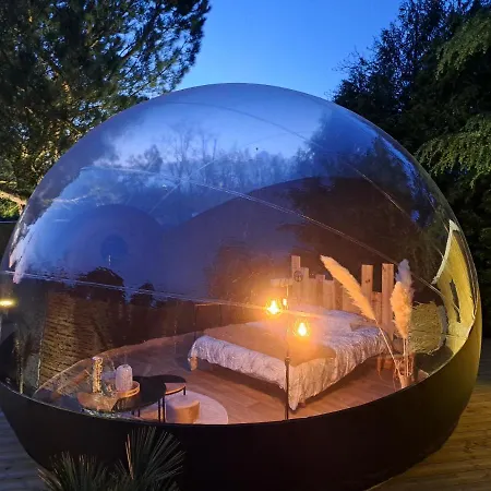 Chambre Bulle Avec Spa Au Coeur Du Val De Loire Cheille Exterior photo