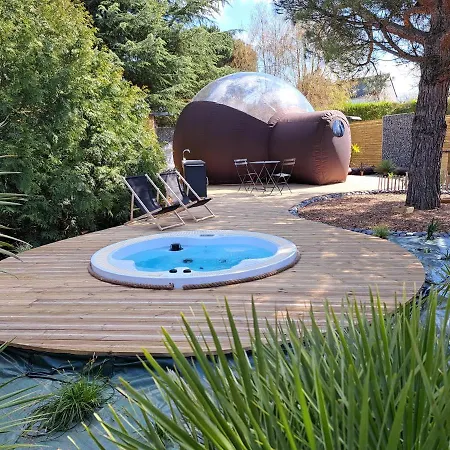 Chambre Bulle Avec Spa Au Coeur Du Val De Loire Cheille Exterior photo